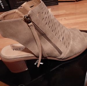 Torrid peep toe booties